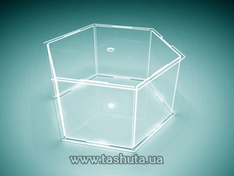 Piętro akrylowe (box) na tort 300x300mm