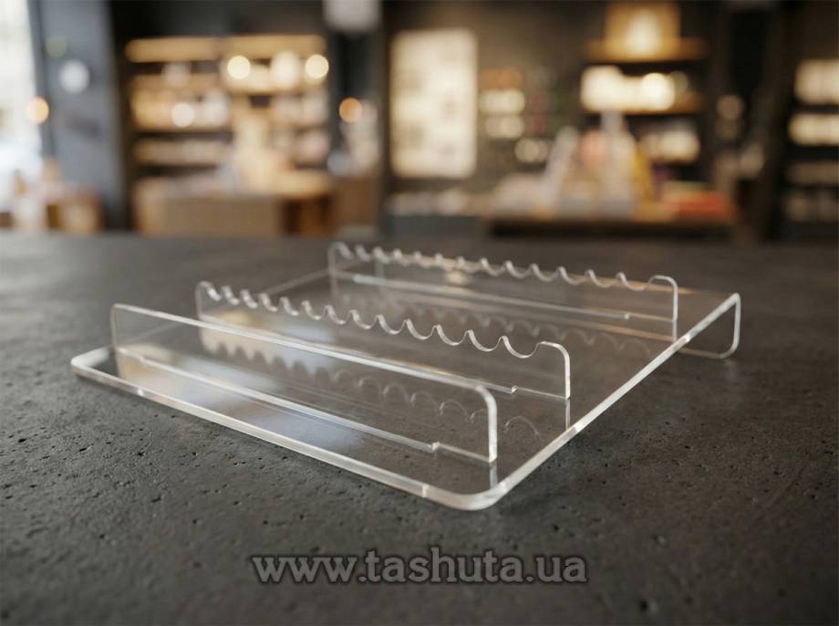 Clear Pen Holder for 13 pcs, 205x20x210mm