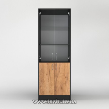 Шкаф для документов (стекло) 70х200х35см
