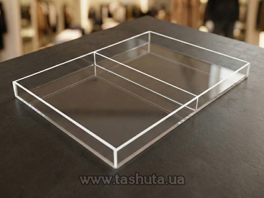 Acrylic Box, Container with Divider 310x430x30mm