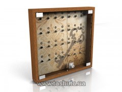 Naścienne szafki na klucze na 15 kluczy, 450x450 mm