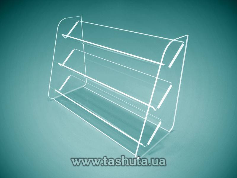 3-Shelf Nail Polish Display 315x210x133mm