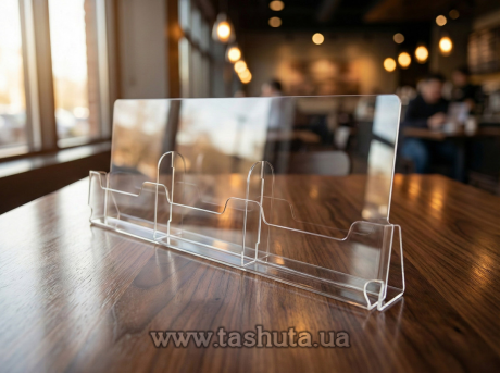 Настольная подставка для полиграфии на 3 ячейки А5 (148х210)