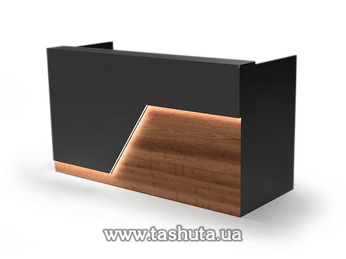 "Miami" Reception Desk, Illuminated Office Desk, 120x110x75cm