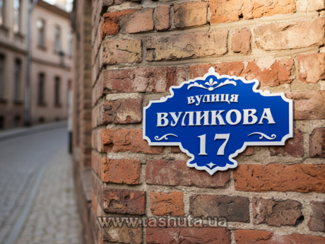 Вывеска на дом с адресом 450х300 мм