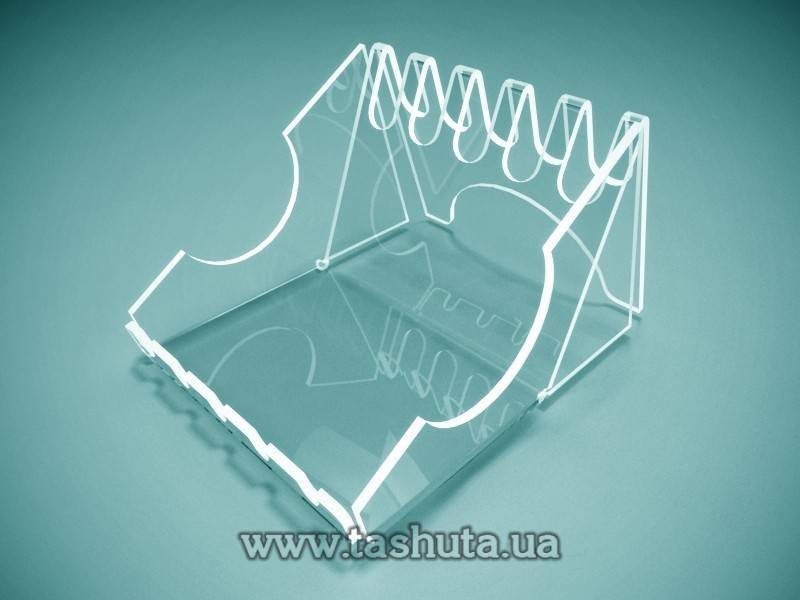 Acrylic Pen Holder for 5 pcs, 100x77x124mm