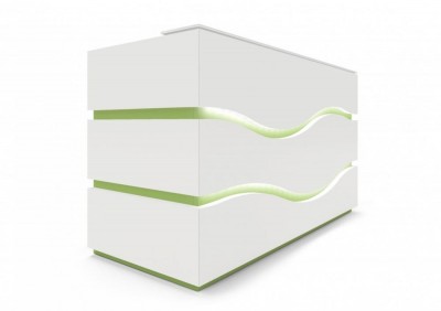 Illuminated Registration and Reception Desk, 150x110x80cm