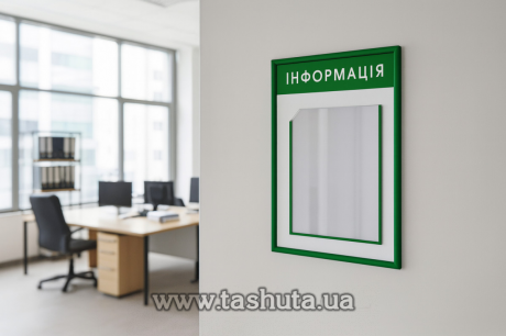 Інформаційний стенд  на 1 кишеню А4, 300х410 мм