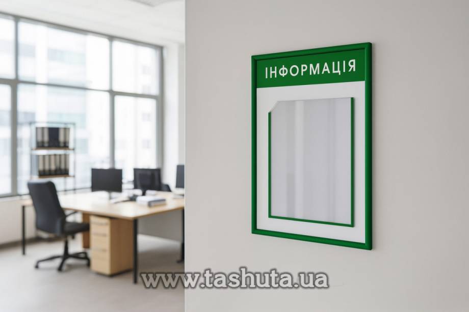 Information Board with 1 A4 Pocket, 300x410mm