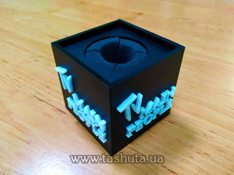 Microphone Cube (Flag) with 3D Logo
