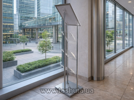 Стойка для брошюр и листовок с кликсистемой А3