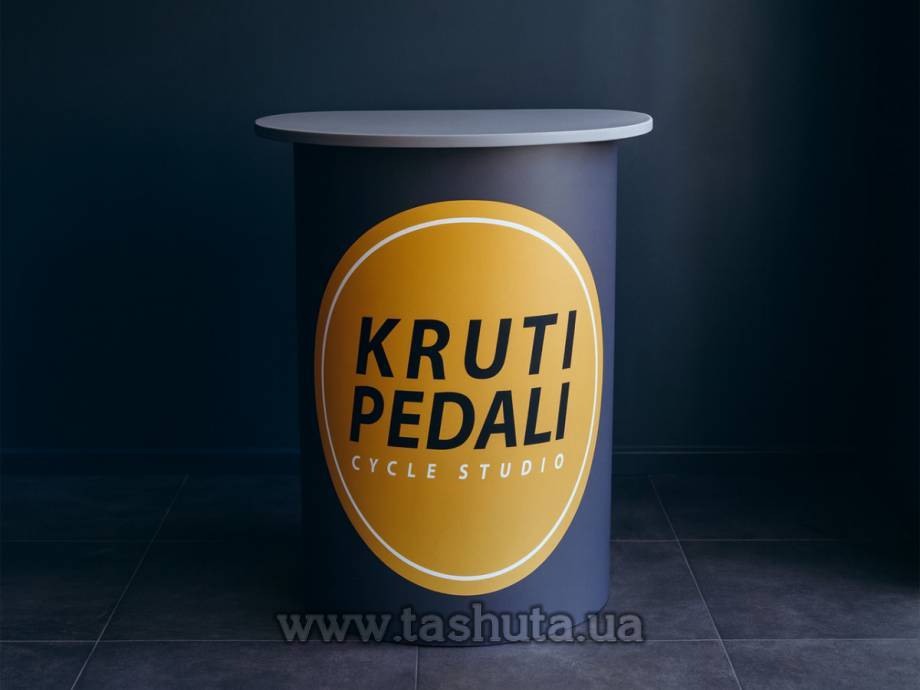 Стійка ресепшн з друком 600х510 мм