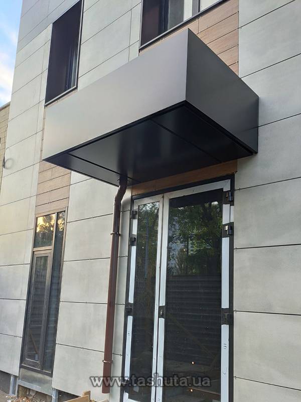 Rectangular Composite Entrance Canopy, 2500x500x1200mm