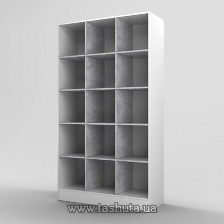 Стеллаж пристенный 15 ячеек 110х195х35см