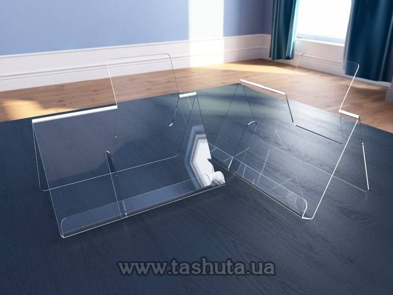 Acrylic Brochure Holder with 2 Compartments A4 (105x148) + DL (99x210)