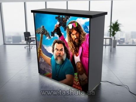 Lada promocyjna tekstylna podświetlana 1100x500x1050 mm