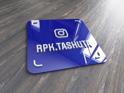 Инстаграм-визитка настенная из акрила 200х200мм