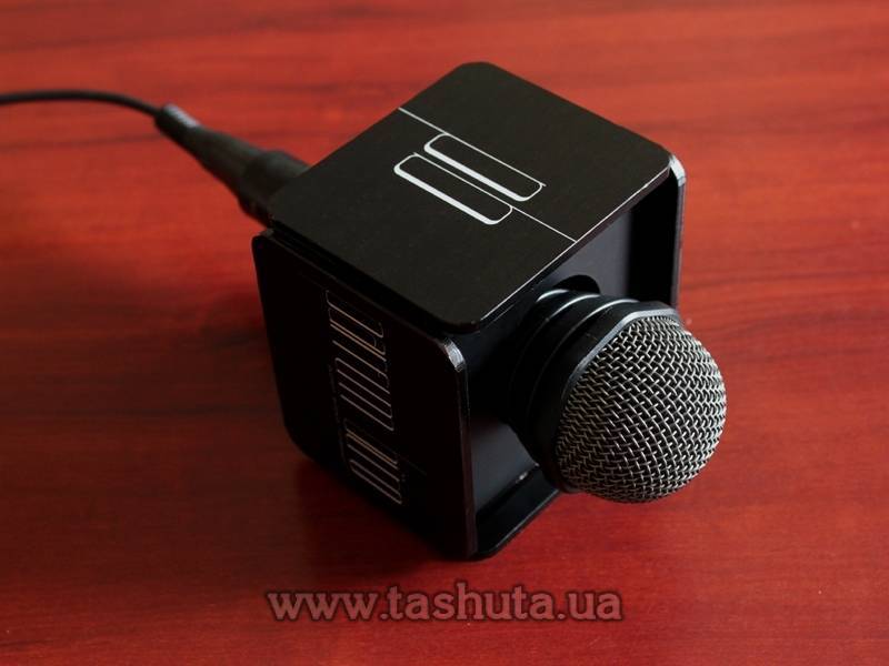 Microphone Cube with Logo