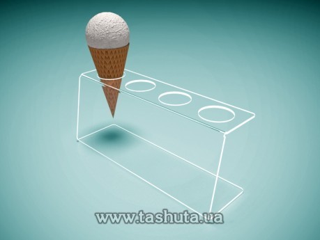 Podstawka na lody, 4 rożki