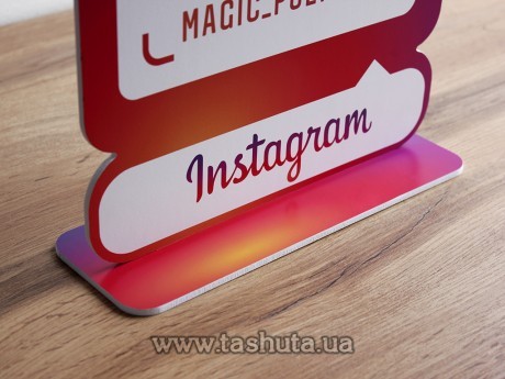 Tabliczka na Instagram z kodem QR z PCV 300x380mm