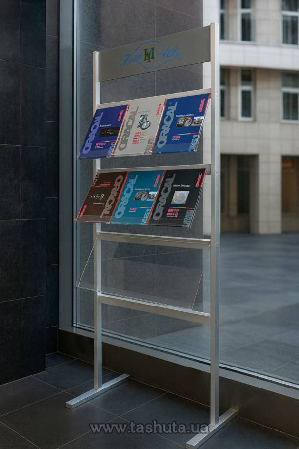 Literature Stand with 3 Pockets A4x3