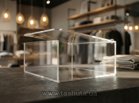 Pudełko, pojemnik z plexi z pokrywą 200x200x150 mm