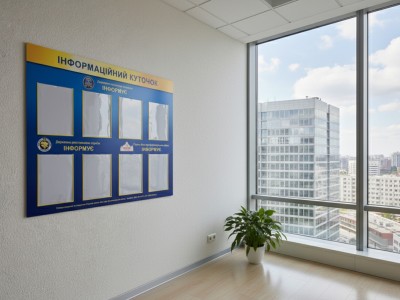 Стенд «Информация» (уголок потребителя...) на 8 карманов А4, 1000х740 мм