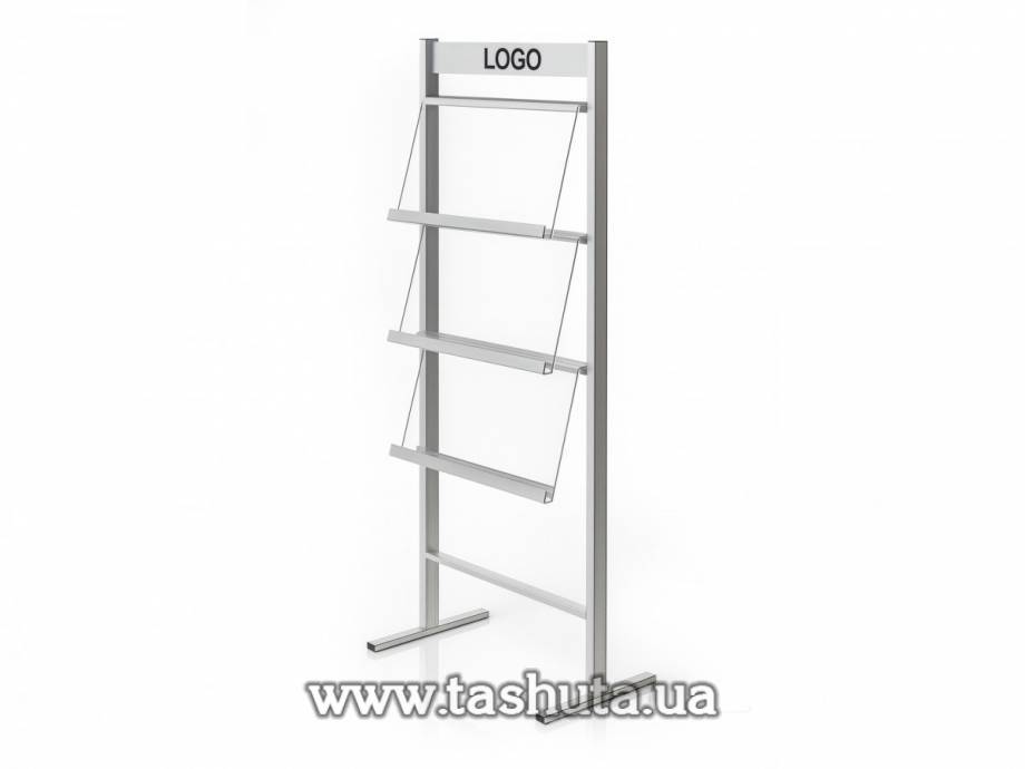Literature Stand with 3 Pockets A4x3
