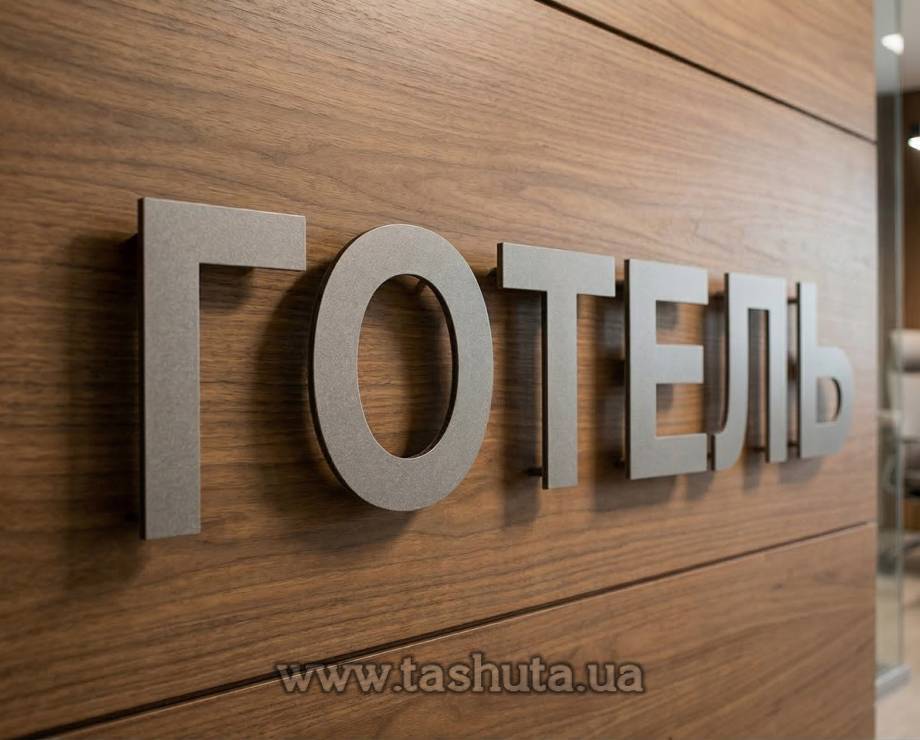 Рекламні букви з алюмінієвого композитного матеріалу 3мм, H=100мм