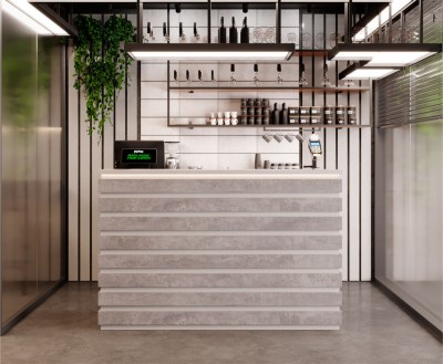 Bar Counter, Reception Desk, 120x110x62cm