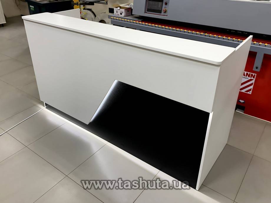 "Miami" Reception Desk, Illuminated Office Desk, 150x110x75cm