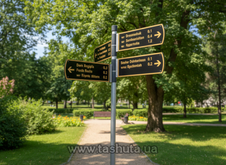 Указатель улиц, уличный информационный указатель 500Х150мм