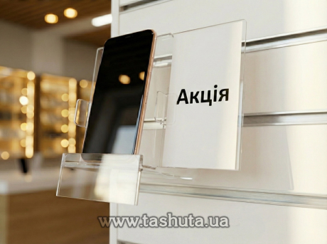 Акрилова підставка для смартфона на економпанелі