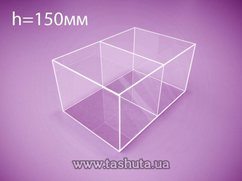Acrylic Box with Divider 300x400x150mm