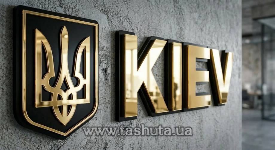 Комбіновані букви з різних кольорових акрилів, H=400мм