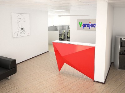 "Diamond" Reception Desk, 110x110x63cm