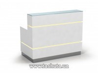 купить по низкой цене Стойка ресепшн с декоративной подсветкой, 130х110х70 cм в Киеве