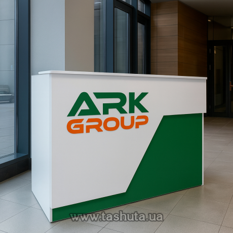 Ресепшн стойка &quot;Майами&quot;, офисная стойка с подсветкой, 120х110х75 cм