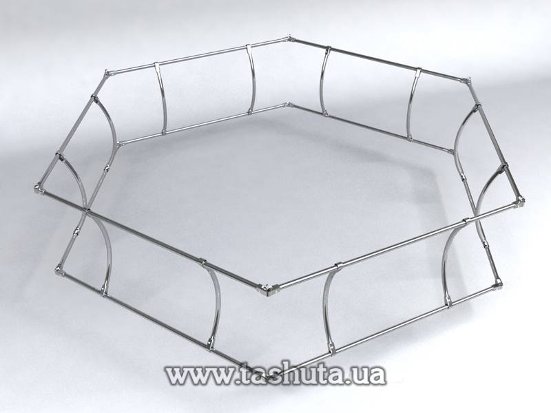 Hanging Advertising Display (Hexagon), 1.5x0.8m