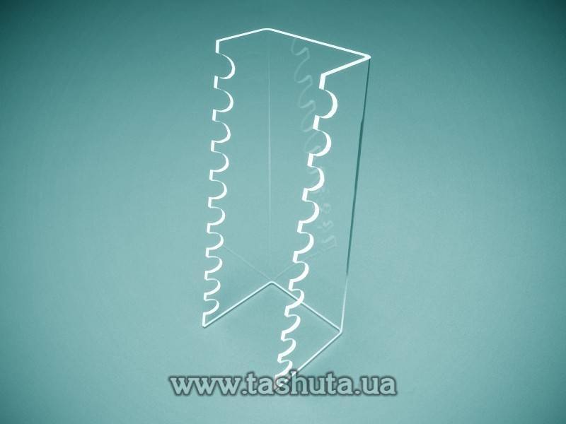 Acrylic Pen Holder for 8 pcs, 70x190x70mm