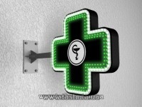 Krzyż apteczny LED 600x600 mm