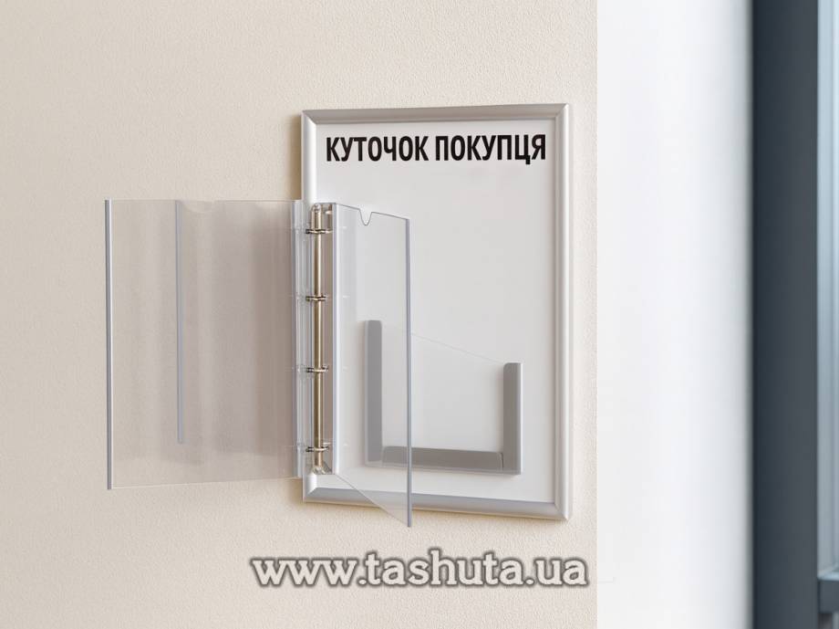 Board with Flip Sleeves, Book-Style Board 300x420mm