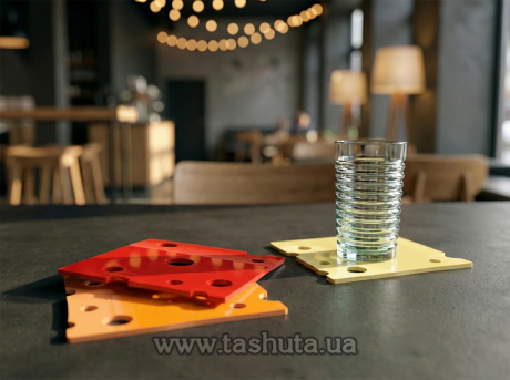 Подставка под стакан с Вашим лого, 100х100 мм