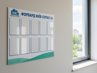 Информационный стенд на 10 карманов А4, 1220х740 мм