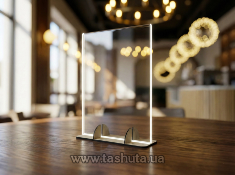 Менюхолдер для флаєру з ніжкою із фанери