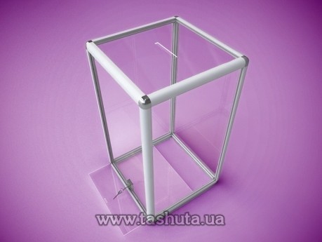 Skrzynka do głosowania z profilu aluminiowego 500x1000x500mm