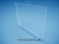 Ekran ochronny na kasę, bariera z otworem 850x680mm