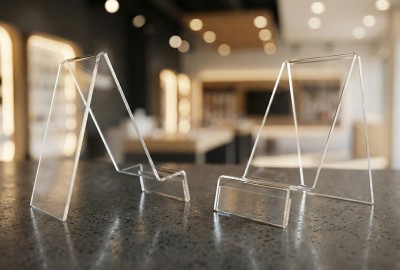 Подставка под смартфон с ценникодержателем, 55х100 мм