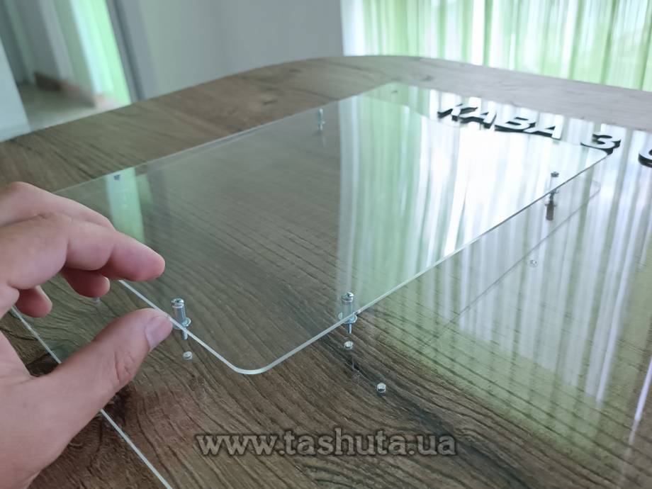 Acrylic Information Board with 6 Pockets 800x760mm