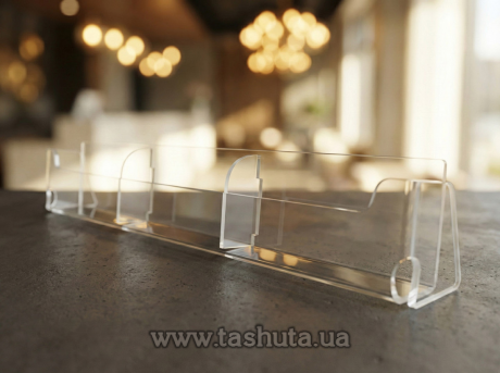 Настольная подставка для визиток 90х50мм 3 ячейки